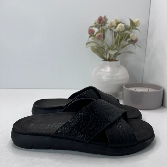 Mephisto Conrad Leather Crossover Straps Sandals Men's 8/EU42 Comfort Light Wear - Picture 3 of 9